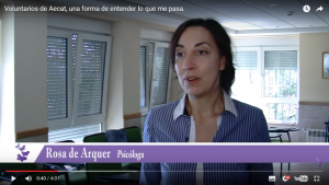 Entrevista a Rosa Arquer _ psicóloga _ Voluntarios de Aecat, una forma de entender lo que me pasa. 